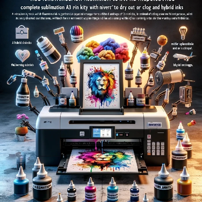 Komplet za Sublimacijo A3 tiskalnik s predelavo in hibridnimi črnili